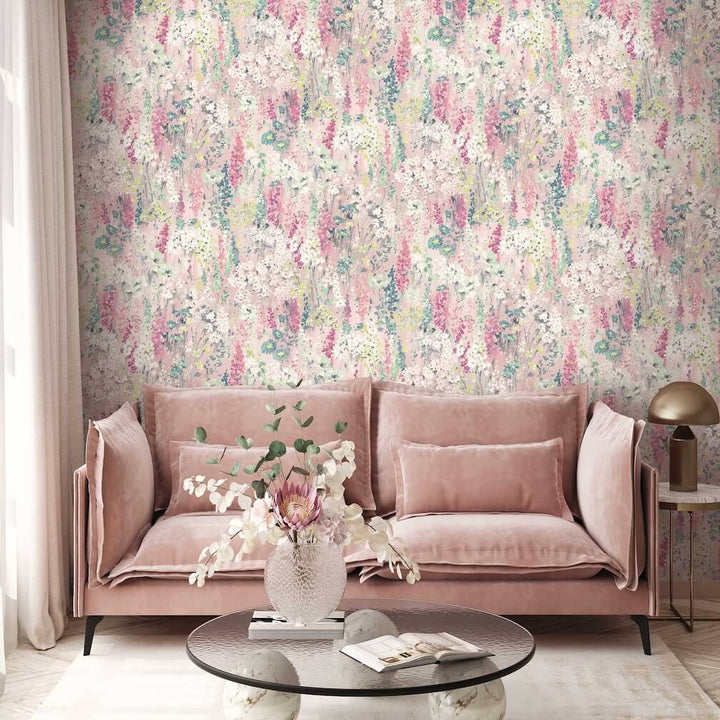 Woodchip & Magnolia Wilderness Shell Pink Wallpaper - WM-436-04