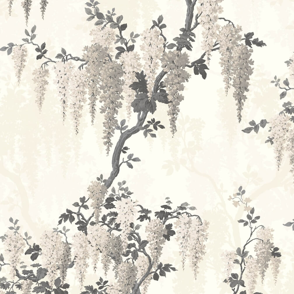 Woodchip & Magnolia Wisteria in Taupe Wallpaper - WM-333-02R