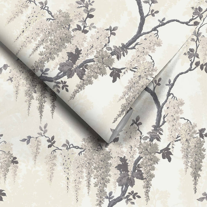 Woodchip & Magnolia Wisteria in Taupe Wallpaper - WM-333-02R