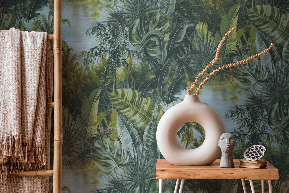 - A.S. Creation Dark Green Jungle Wallpaper - 38356 - 1 - Decor Warehouse