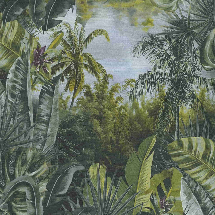  - A.S. Creation Dark Green Jungle Wallpaper - 38356 - 1 - Decor Warehouse