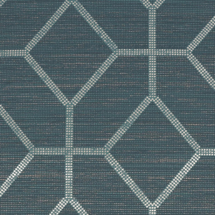 Boutique Asscher Geo Teal Wallpaper - 112657