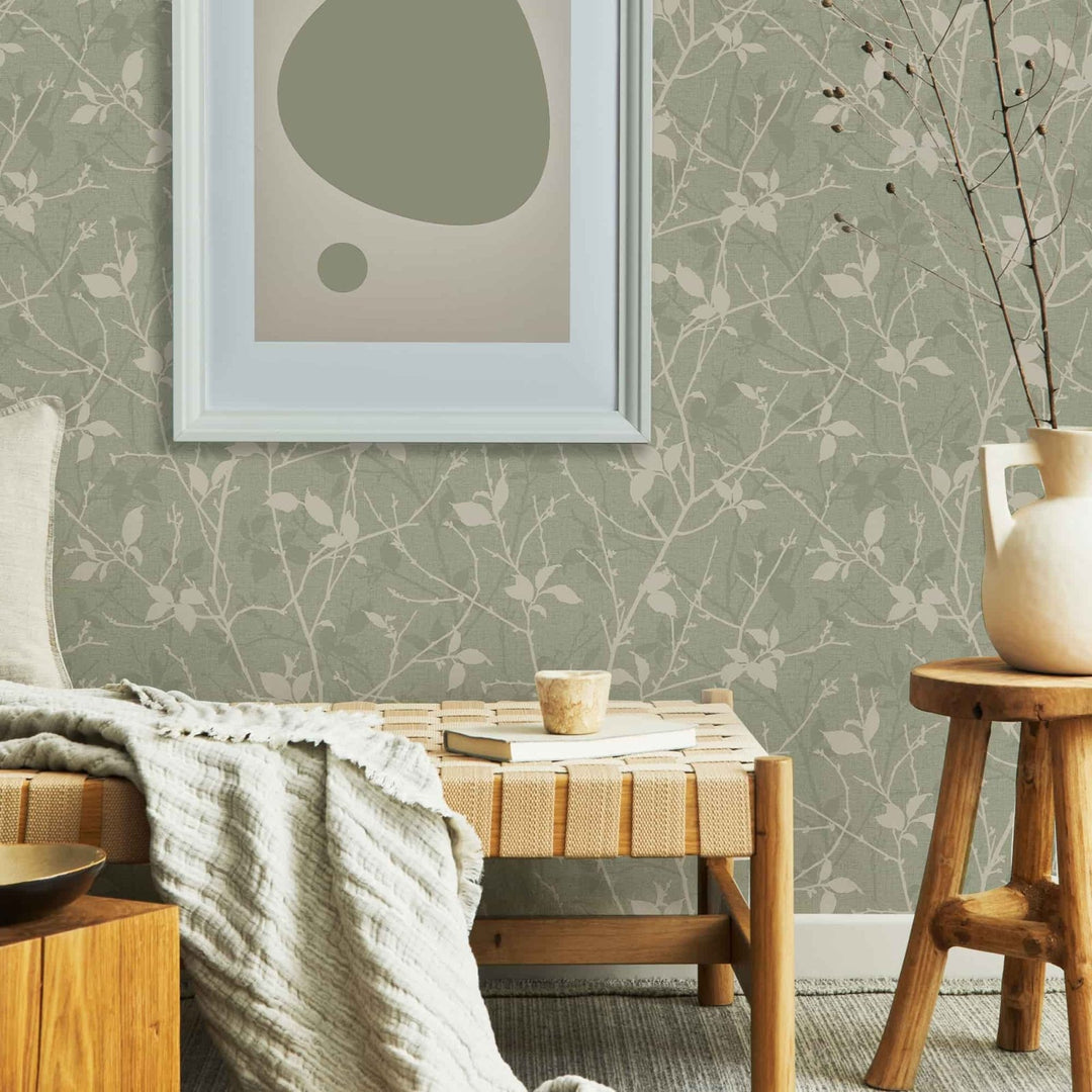 122430-Graham & Brown-Belle Sage Wallpaper-Decor Warehouse
