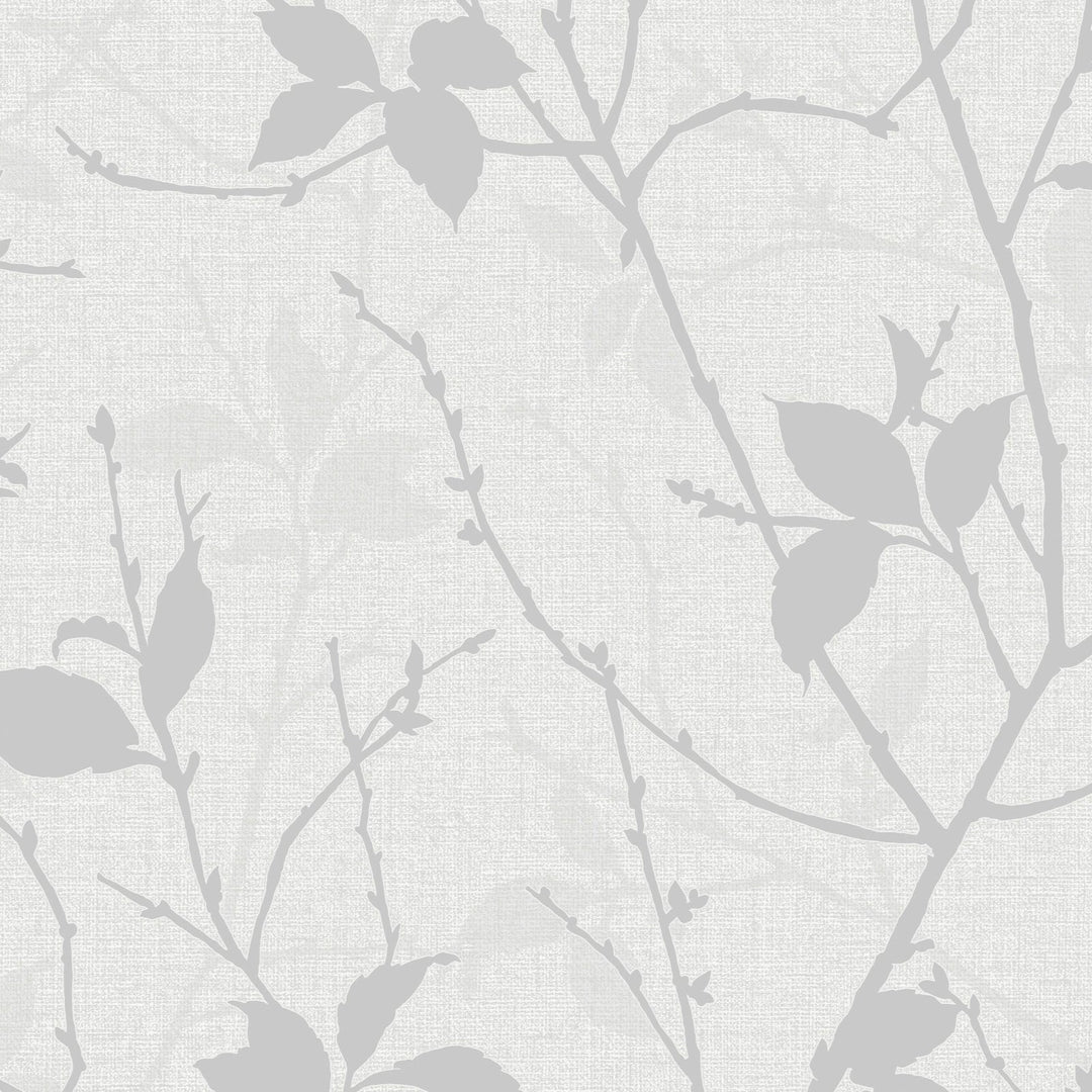 122433-Graham & Brown-Belle White & Silver Wallpaper-Decor Warehouse