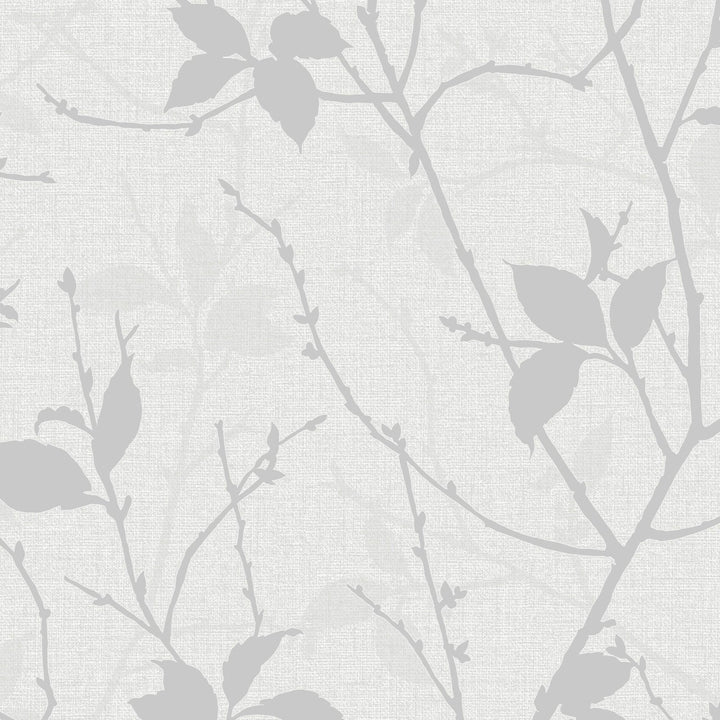 122433-Graham & Brown-Belle White & Silver Wallpaper-Decor Warehouse