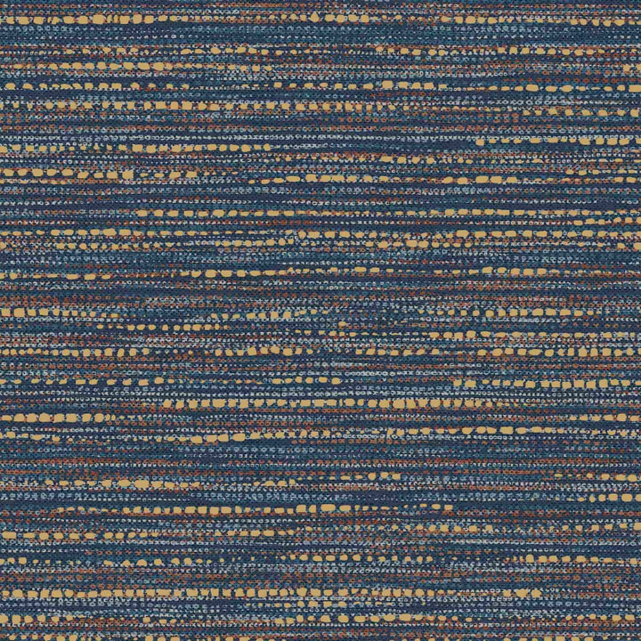 121402-Graham & Brown-Chunky Horizontal Weave Indigo Wallpaper-Decor Warehouse