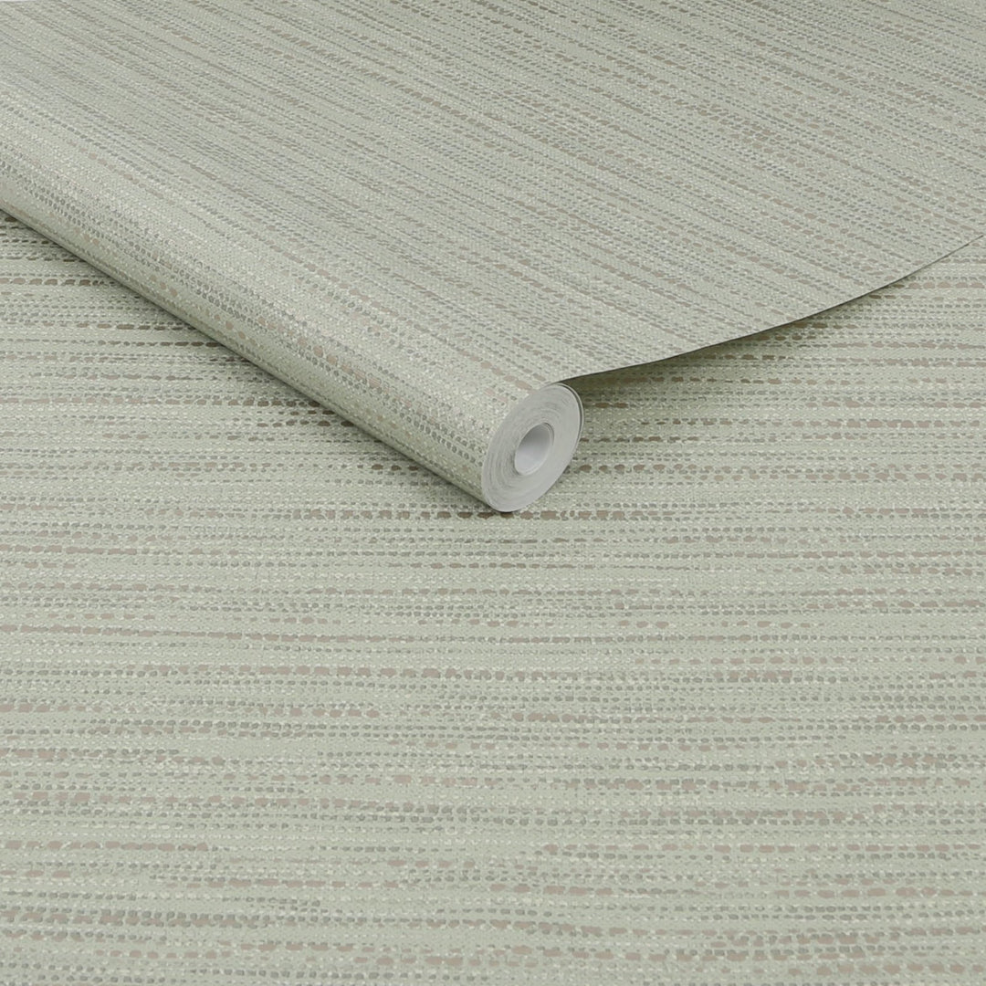 122435-Graham & Brown-Chunky Horizontal Weave Sage Wallpaper-Decor Warehouse