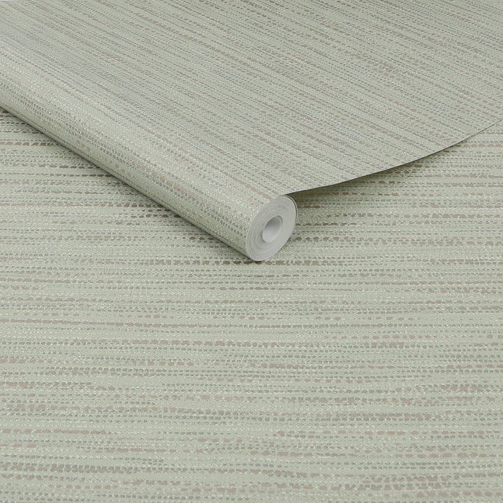 122435-Graham & Brown-Chunky Horizontal Weave Sage Wallpaper-Decor Warehouse