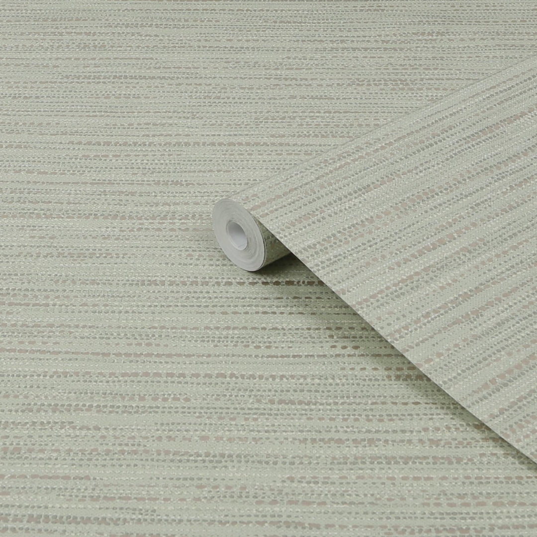122435-Graham & Brown-Chunky Horizontal Weave Sage Wallpaper-Decor Warehouse