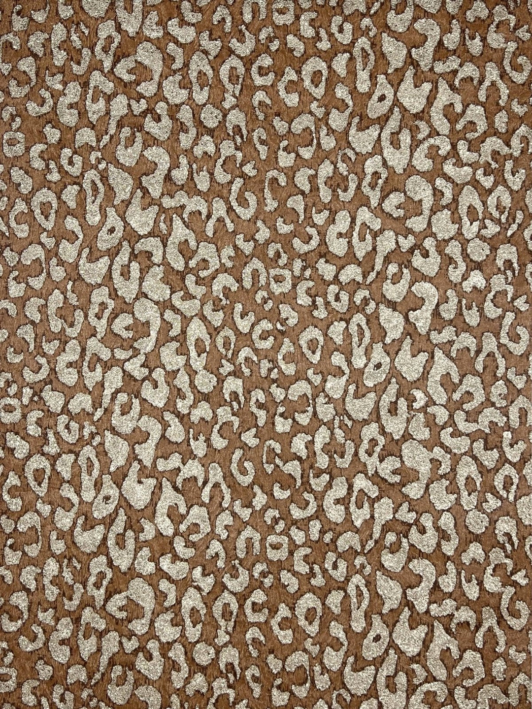 Brown Leopard Print Glitter Wallpaper - JM2007 - 6