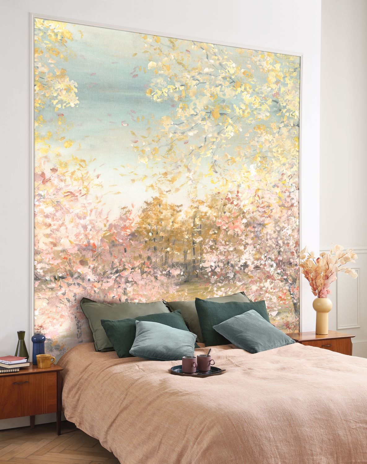  - Casadeco Artistic Garden Rose Blush Wall Mural Large - WDWS88954209 - Decor Warehouse
