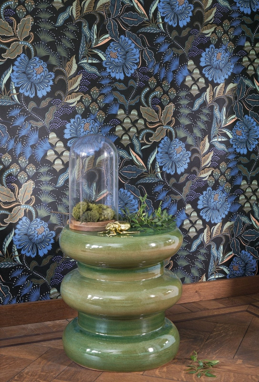 - Casadeco Derby Bloomsbury - Bleu indigo Wallpaper - DERB89286312 - Decor Warehouse