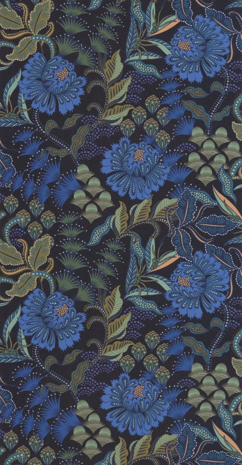  - Casadeco Derby Bloomsbury - Bleu indigo Wallpaper - DERB89286312 - Decor Warehouse