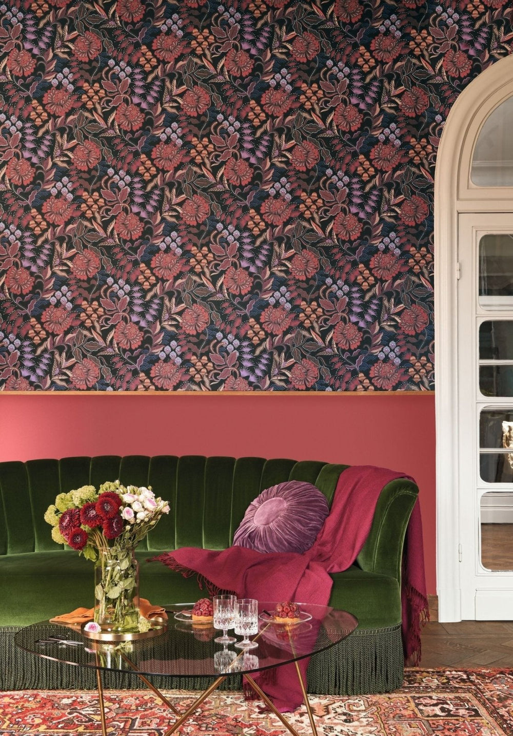  - Casadeco Derby Bloomsbury - Rouille Wallpaper - DERB89288418 - Decor Warehouse