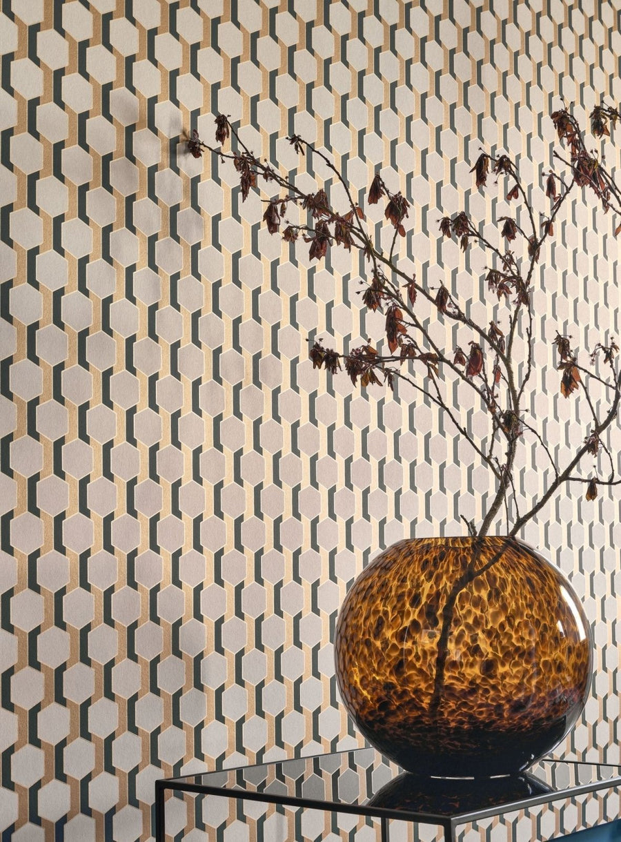  - Casadeco Derby Hamilton - Mordore Wallpaper - DERB89302640 - Decor Warehouse