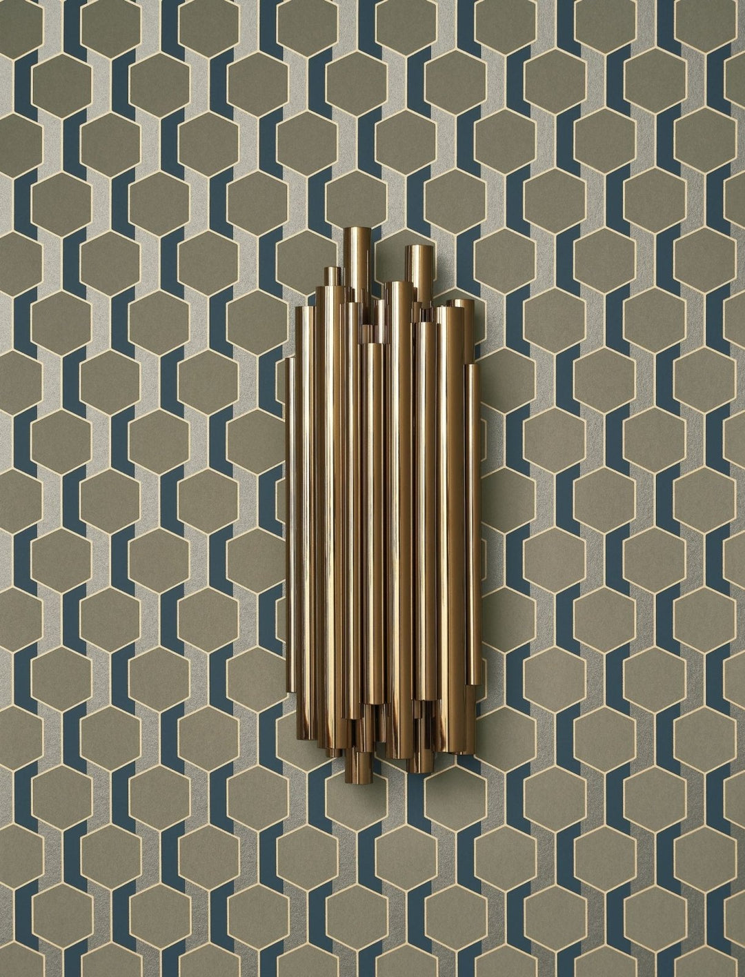  - Casadeco Derby Hamilton - Vert Kaki Wallpaper - DERB89307783 - Decor Warehouse