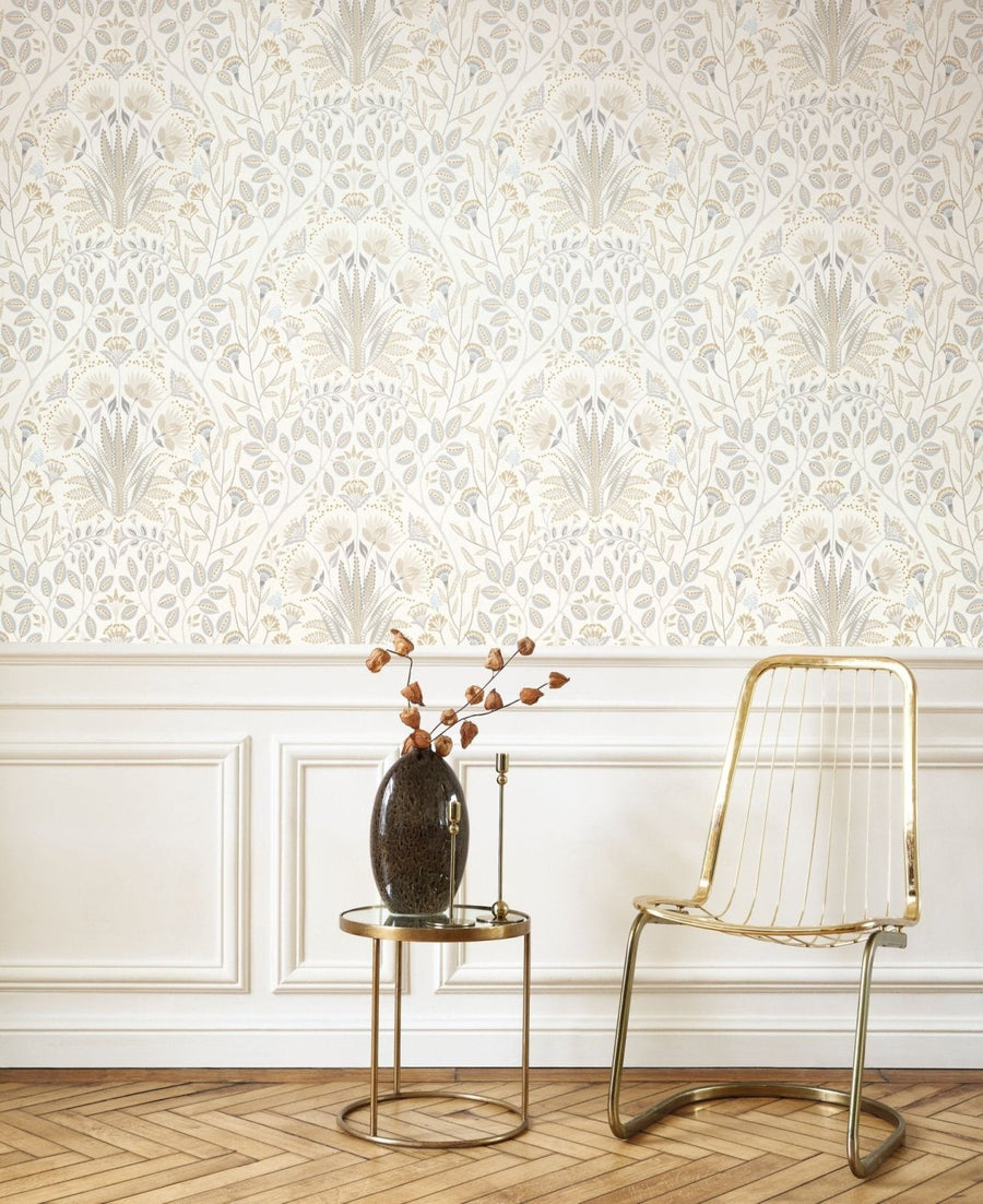  - Casadeco Derby Lords - Naturel Wallpaper - DERB89299003 - Decor Warehouse