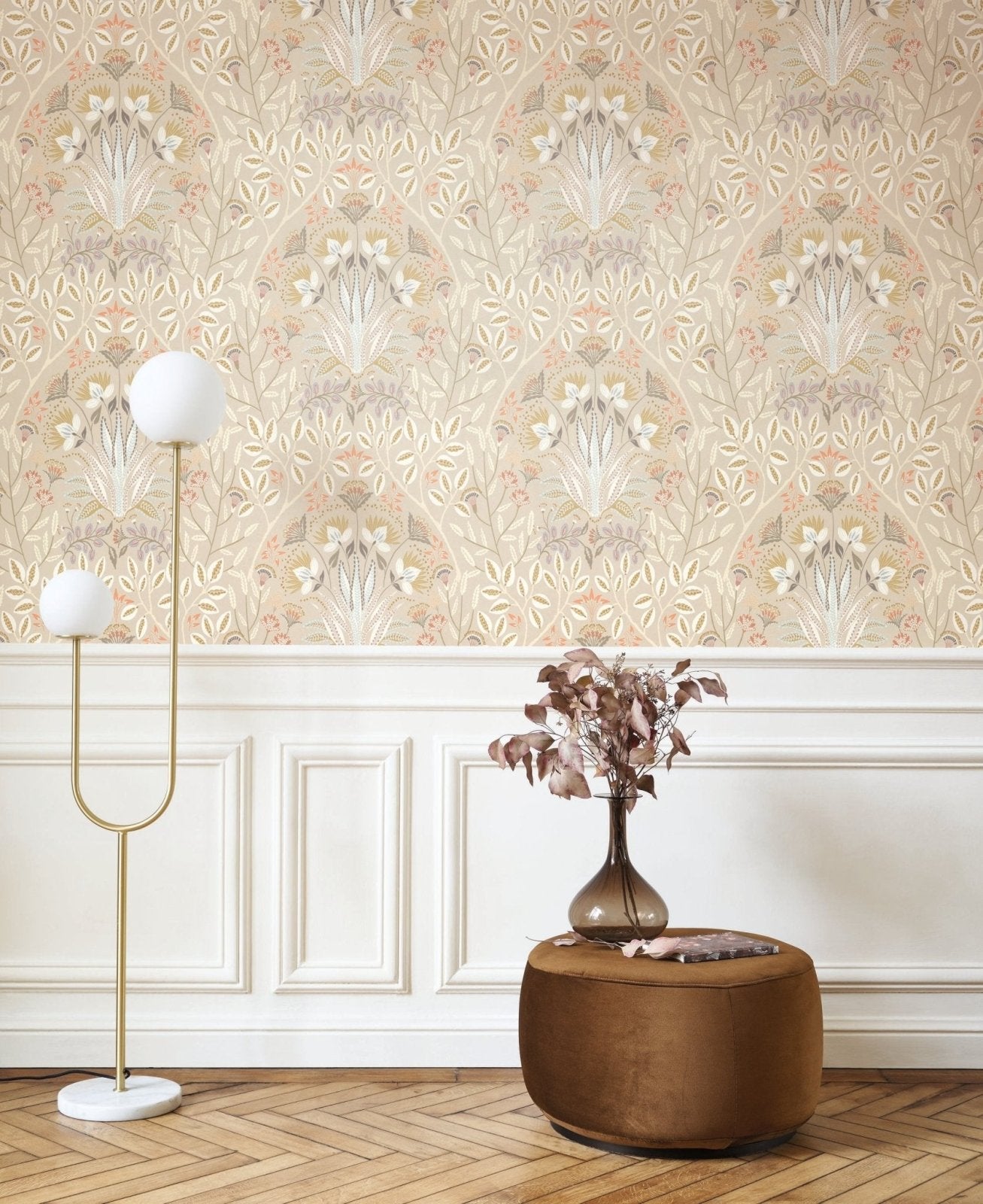 - Casadeco Derby Lords Taupe Wallpaper - DERB89291299 - Decor Warehouse