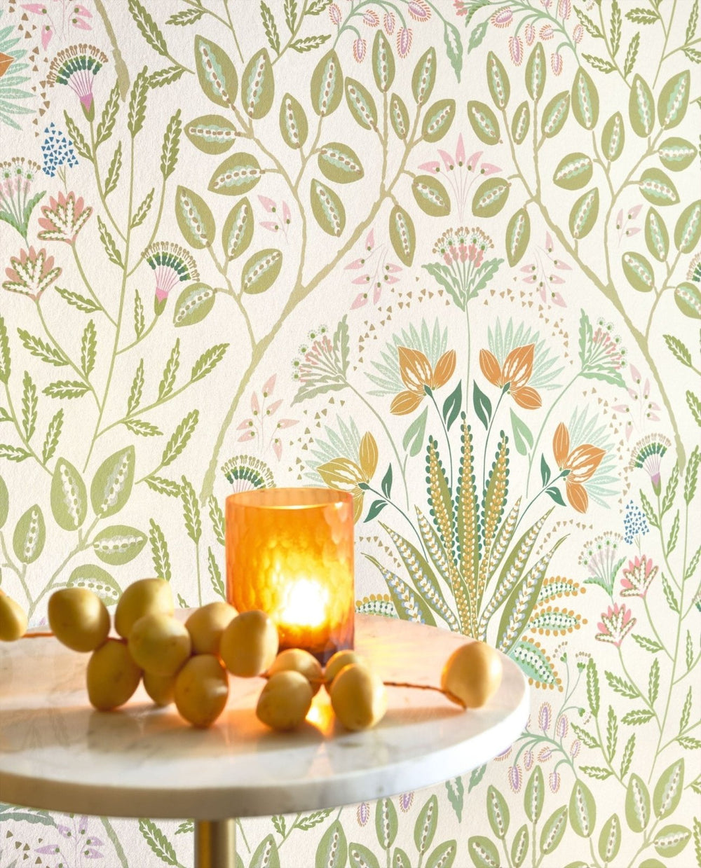  - Casadeco Derby Lords - Vert Amande Wallpaper - DERB89297210 - Decor Warehouse