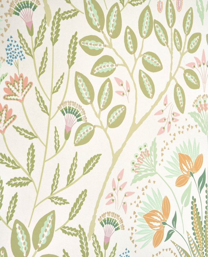 - Casadeco Derby Lords - Vert Amande Wallpaper - DERB89297210 - Decor Warehouse