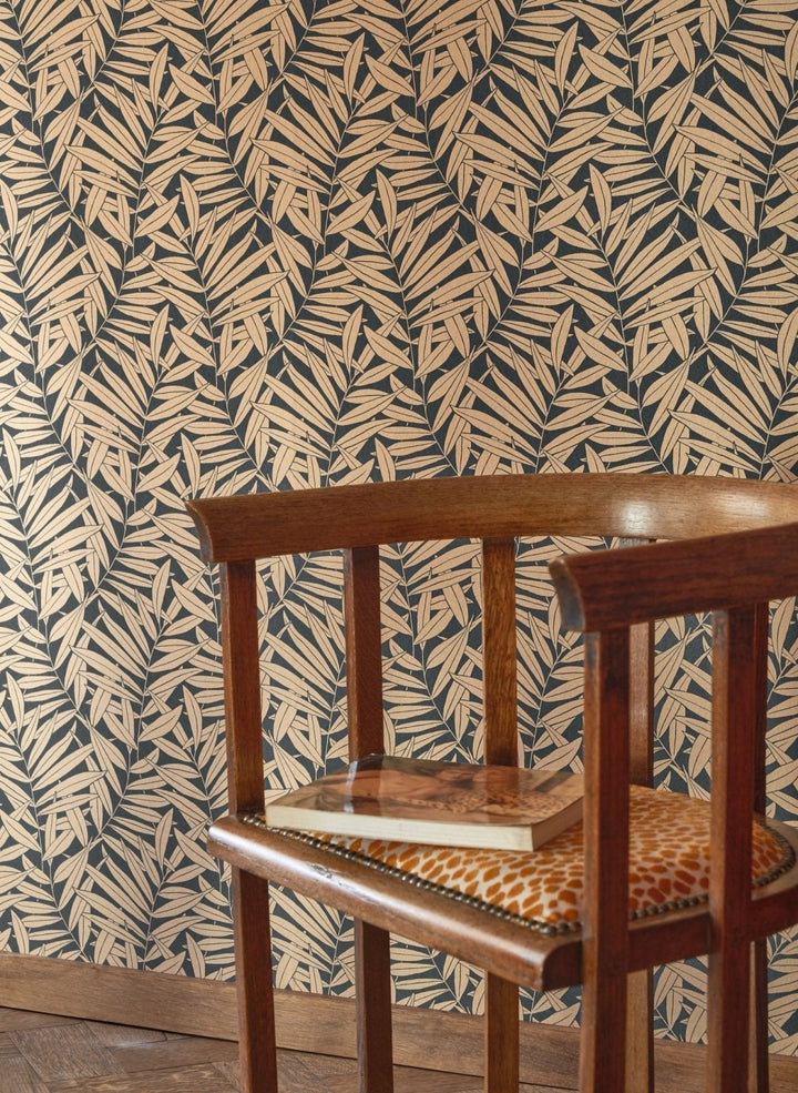  - Casadeco Derby Preston - Mordore Noir Wallpaper - DERB89312877 - Decor Warehouse
