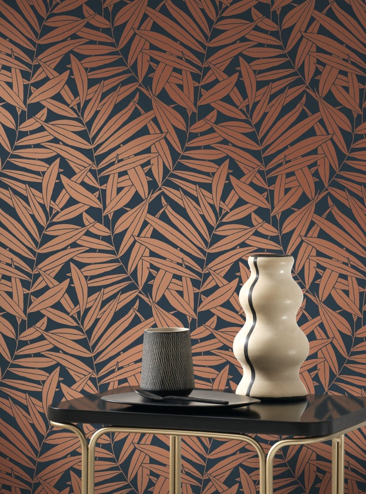- Casadeco Derby Preston - Rouille Wallpaper - DERB89318860 - Decor Warehouse
