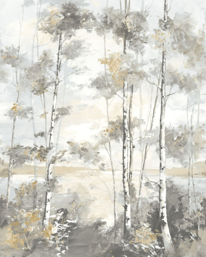  - Casadeco Foret Boreale Gris Hivernal Wall Mural Small - RIVI89569205 - Decor Warehouse