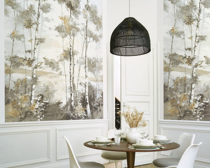  - Casadeco Foret Boreale Gris Hivernal Wall Mural Small - RIVI89569205 - Decor Warehouse