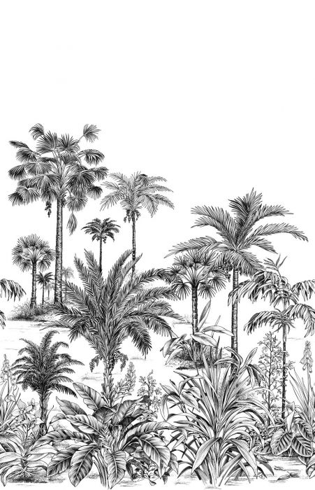  - Casadeco Nicoya Charcoal Black Wall Mural Large size - WDWS89129304 - Decor Warehouse