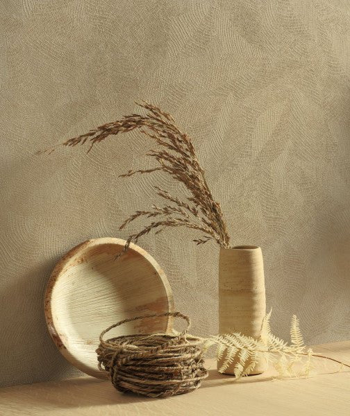  - Casadeco Riverside 4 Masaya - Beige Mastic Wallpaper - RIVI86421241 - Decor Warehouse