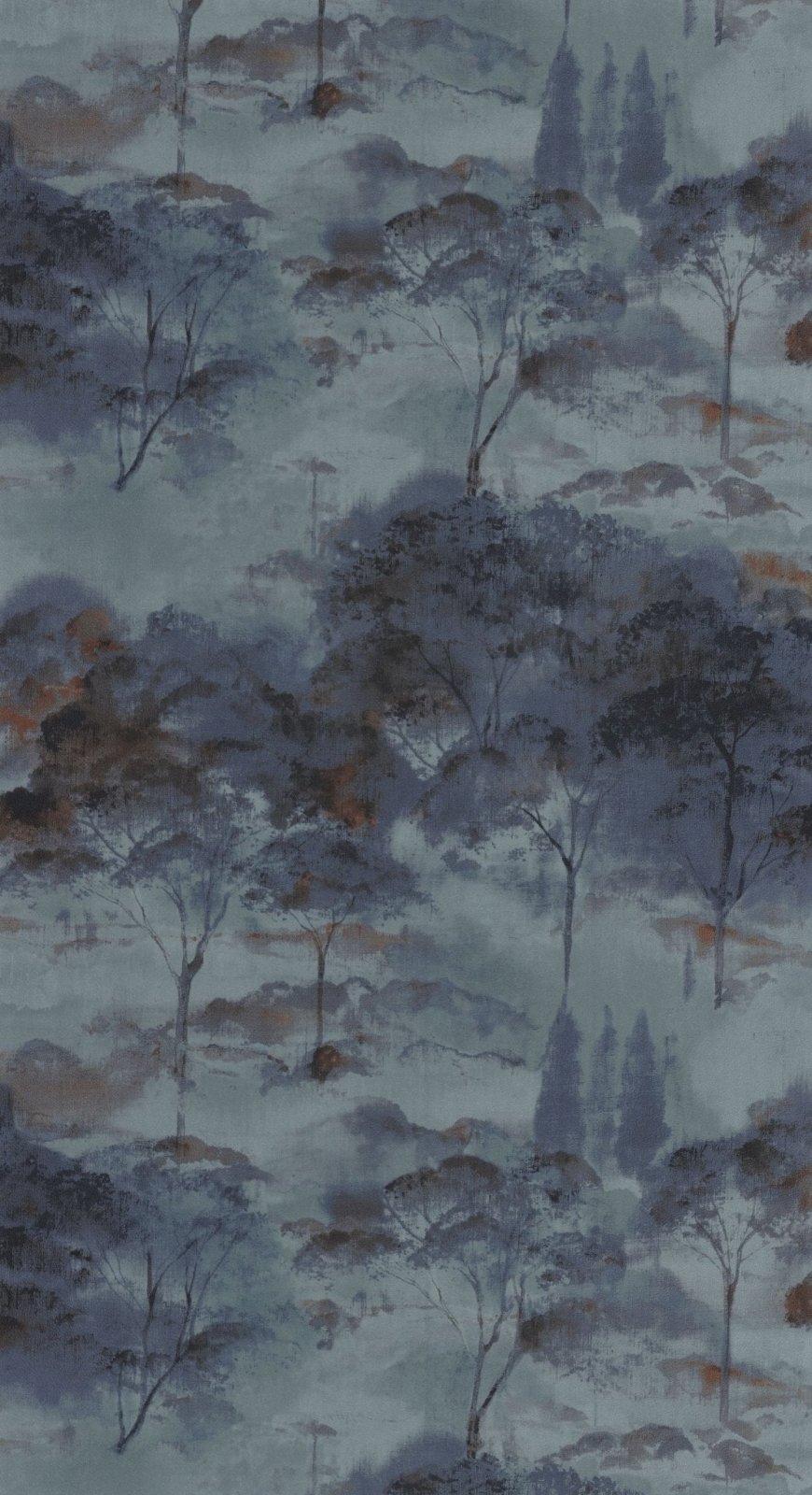 - Casadeco Riverside 4 Sila - Bleu Encre Wallpaper - RIVI89556811 - Decor Warehouse