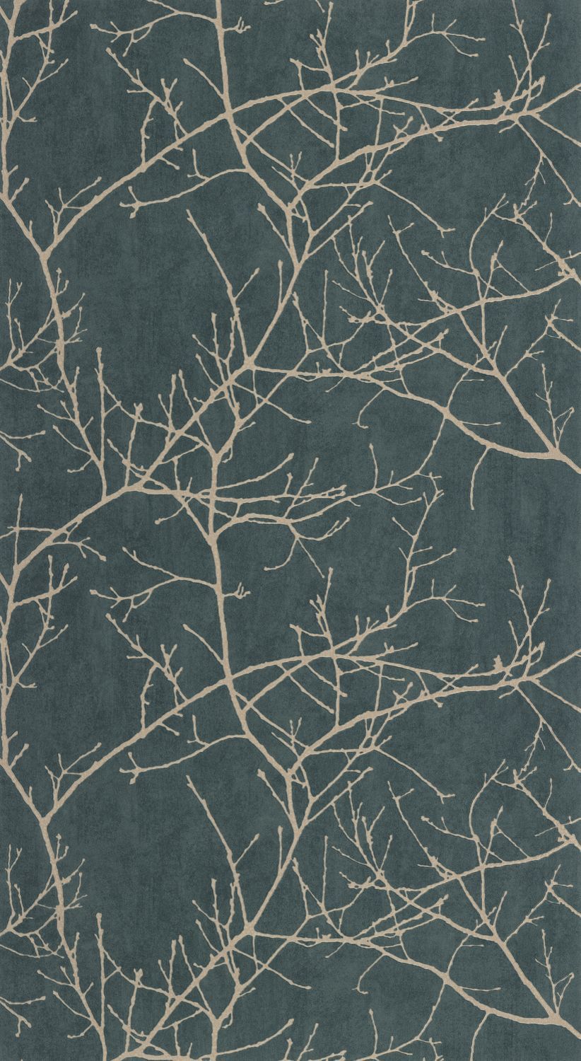 - Casadeco Riverside 4 Vancouver - Bleu Encre Wallpaper - RIVI89536897 - Decor Warehouse