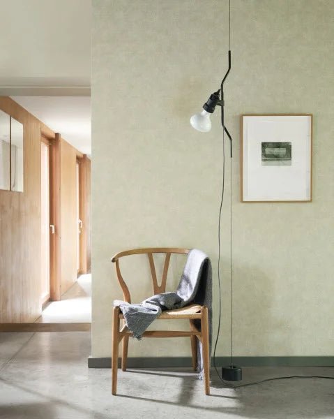  - Casadeco SO Color 5 Nervure Noisetier Collection - Water Green Wallpaper - COLR2621 - Decor Warehouse