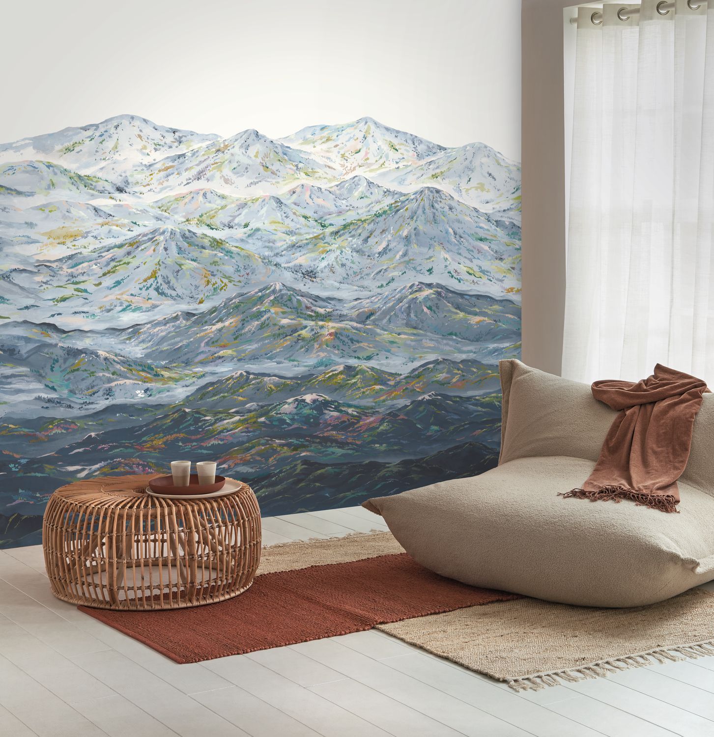 - Casadeco The Rockies Blue Grey Wall Mural Medium - WDWS88916708 - Decor Warehouse