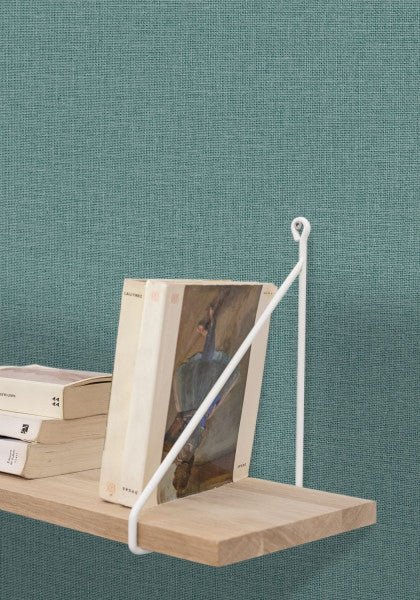  - Caselio Jute Uni Mat - Bleu Azur Wallpaper - 104016330 - Decor Warehouse