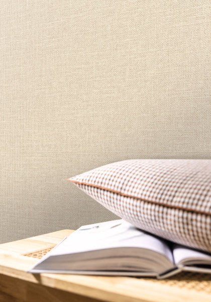  - Caselio Jute Uni Mat - Lin Wallpaper - 104011136 - Decor Warehouse