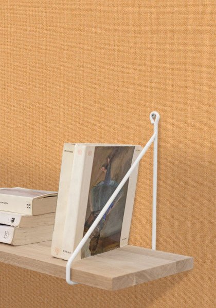  - Caselio Jute Uni Mat - Melon Wallpaper - 104013000 - Decor Warehouse