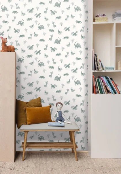  - Caselio Our Planet Jurassic World Water Green Wallpaper - 101937105 - Decor Warehouse