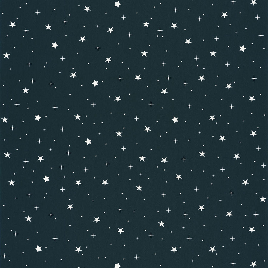 101926918-Caselio-Caselio Our Planet Stars in Your Eyes Midnight Blue & White Wallpaper-Decor Warehouse