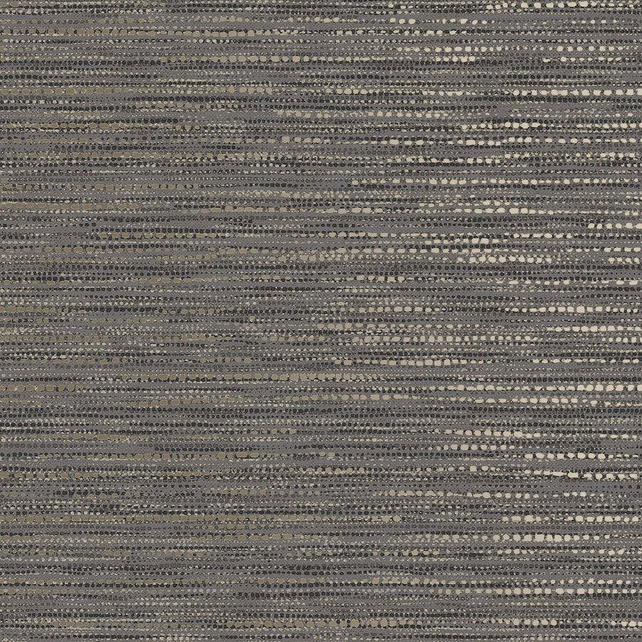 122436-Graham & Brown-Chunky Horizontal Weave Charcoal Wallpaper-Decor Warehouse