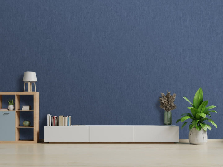  - Crystal Glitter Vinyl Navy Wallpaper - 8994 - Decor Warehouse