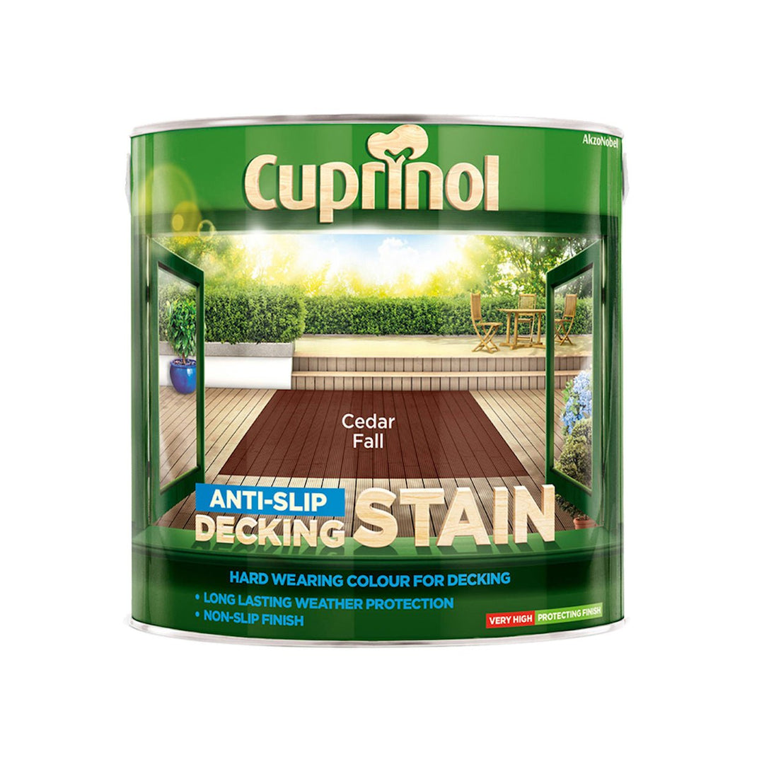  - Cuprinol Anti - Slip Decking Stain 2.5L - Cedar Fall - 5092617 - Decor Warehouse