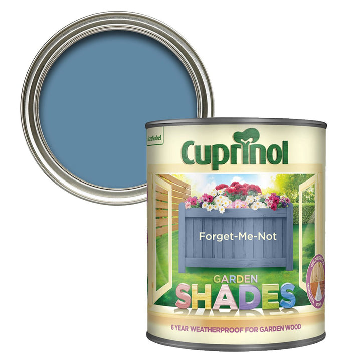 - Cuprinol Garden Shades - Forget Me Not Blue Furniture Paint 1L - 5083471 - Decor Warehouse