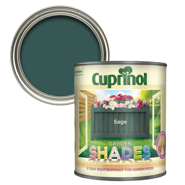 - Cuprinol Garden Shades - Sage Furniture Paint 1L - 5083478 - Decor Warehouse