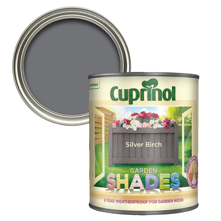 - Cuprinol Garden Shades - Silver Birch Furniture Paint 1L - 5092551 - Decor Warehouse