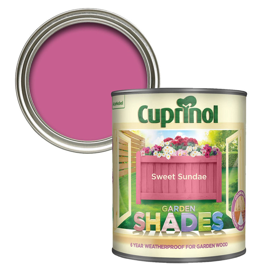 5159074-Cuprinol-Cuprinol Garden Shades - Sweet Sundae Pink Furniture Paint 1L-Decor Warehouse