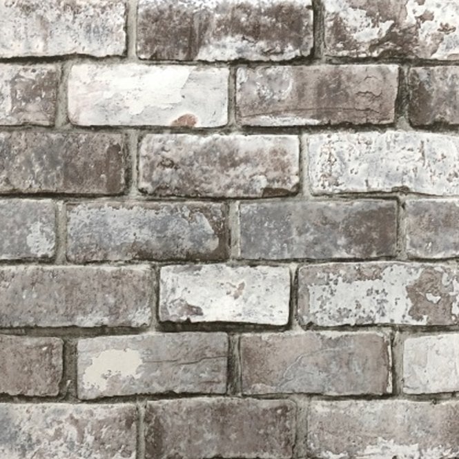 6754-Debona-Debona Grey Weathered Brick Wallpaper-Decor Warehouse