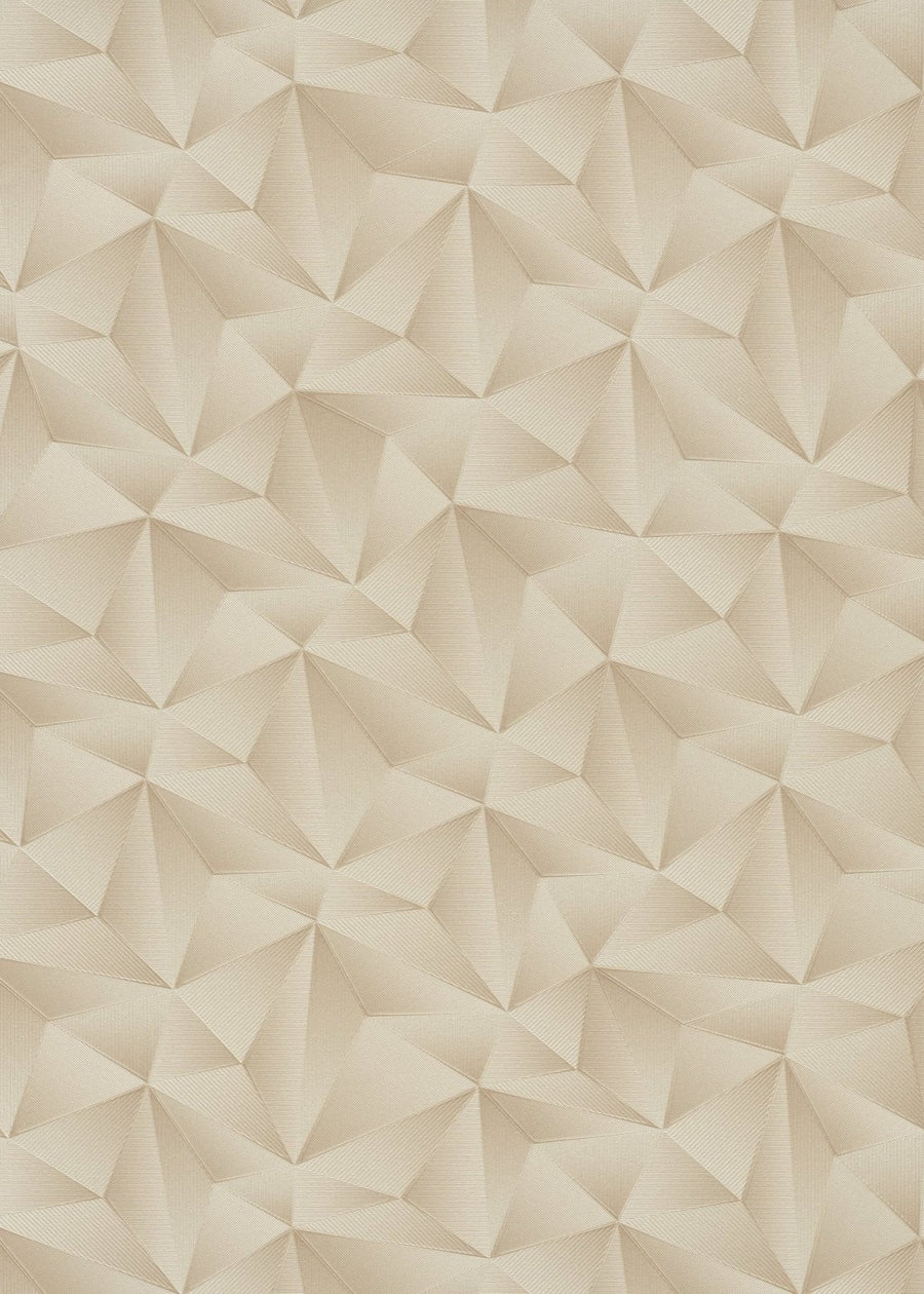 10106-02-Erismann-Deluxe Spotlight - 3D Triangles Beige Wallpaper-Decor Warehouse