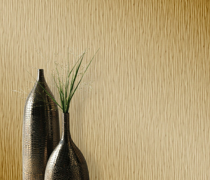 - Deluxe Spotlight - Plain Textured Non - Woven Gold Wallpaper - 10107 - 30 - Decor Warehouse