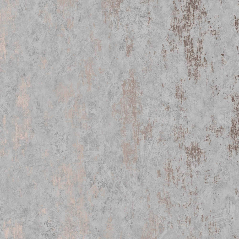 113255-Graham & Brown-Distressed Grey Rose Gold Textured Wallpaper-Decor Warehouse